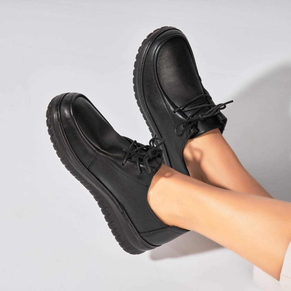 Poze Pantofi dama casual Negri din Piele Ecologica Ayari