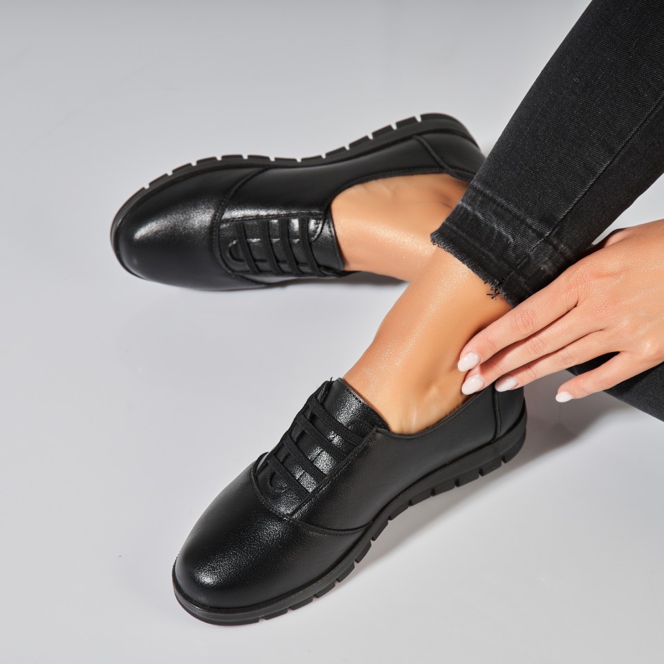 Poze Pantofi dama casual Negri din Piele Ecologica Elise