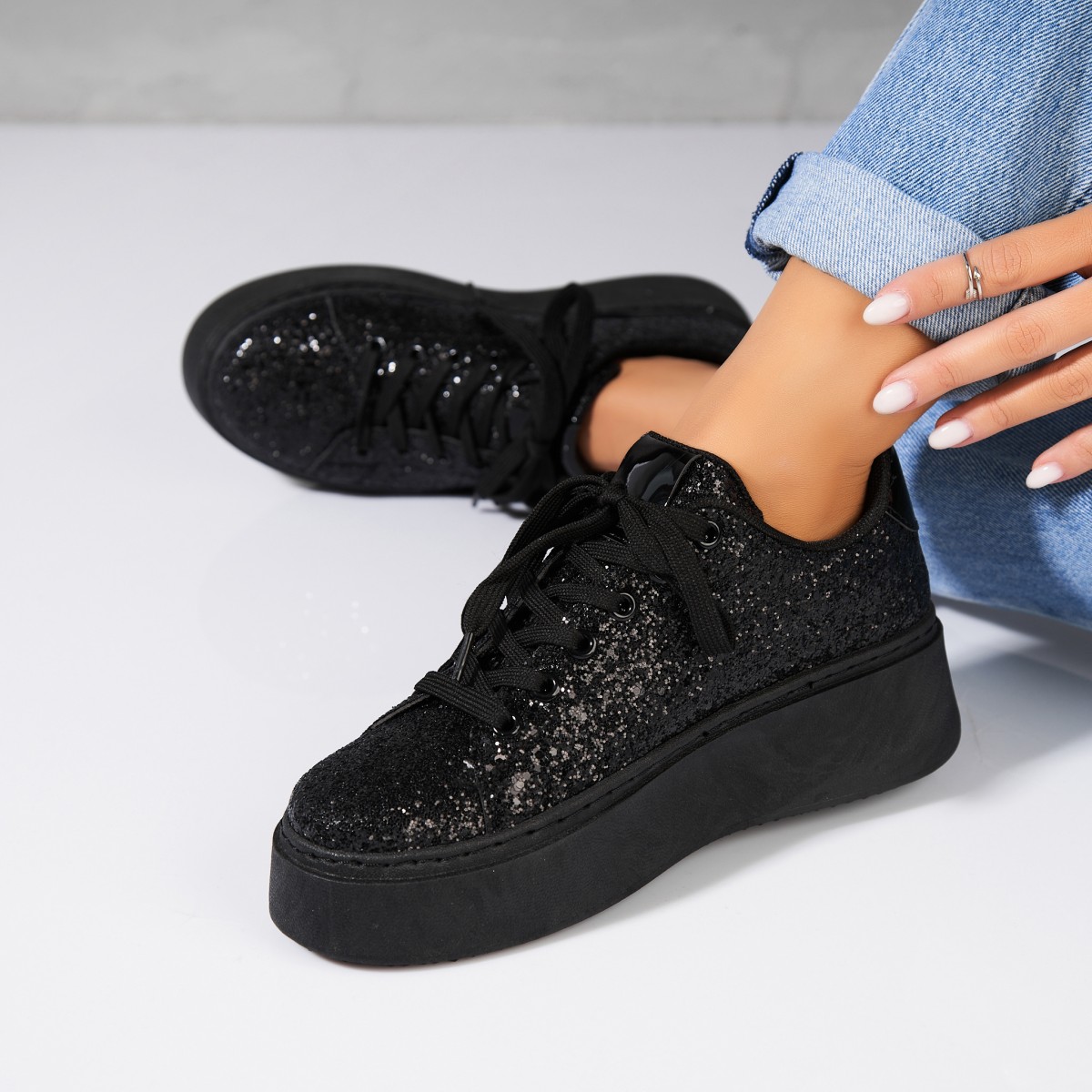 Poze Adidași damă Glitter Negru Aster