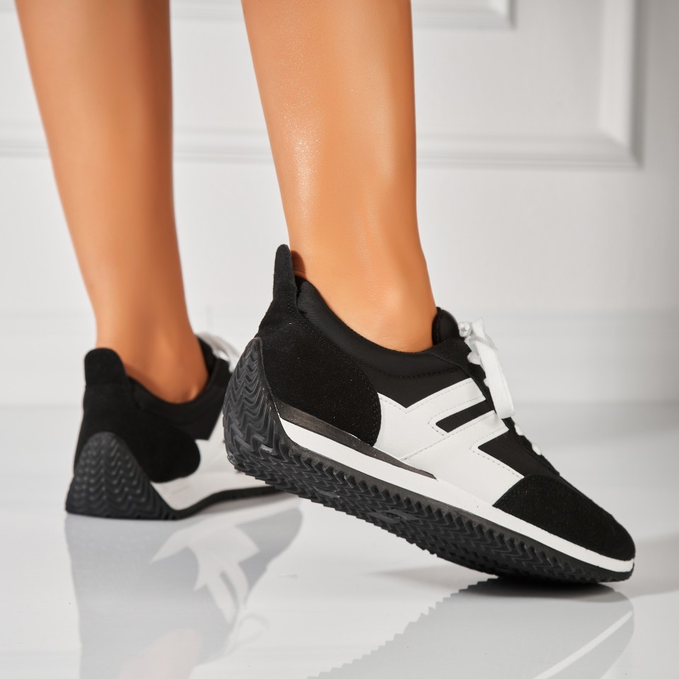 Poze Adidași damă Negri din Piele Ecologica Intoarsa Kiro
