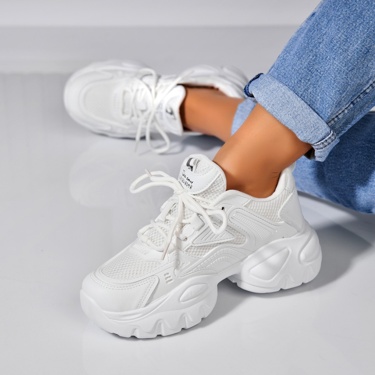 Poze Adidași damă Piele Ecologica Alb Kaziya