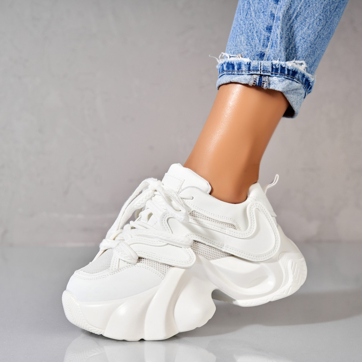 Poze Adidași damă Piele Ecologica Alb Lety