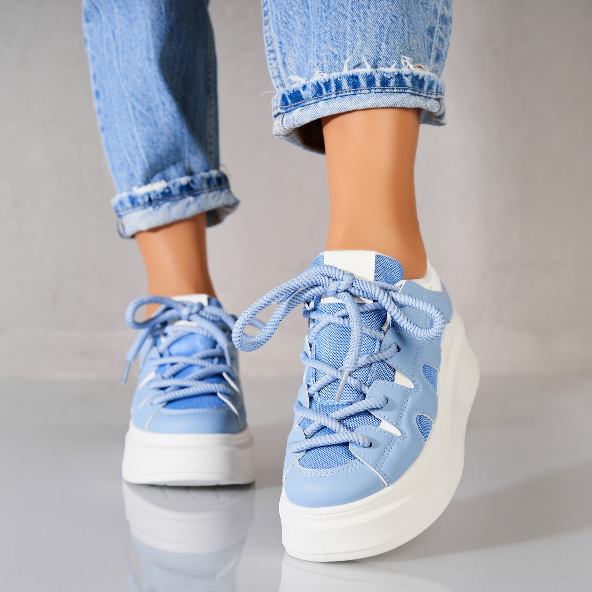 Poze Adidași damă Piele Ecologica Albastru Nylie