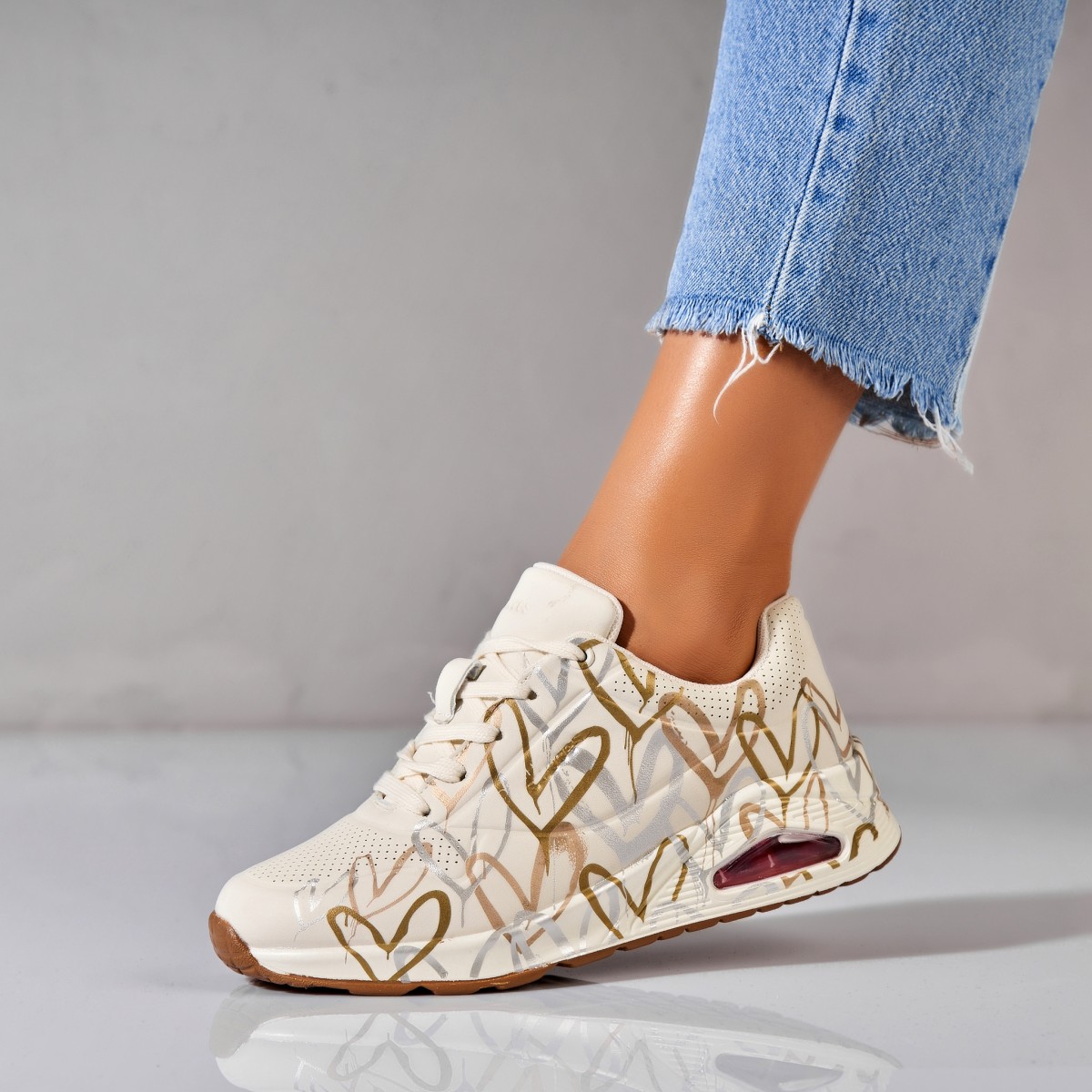 Poze Adidași damă Piele Ecologica Intoarsa Bej Aliha