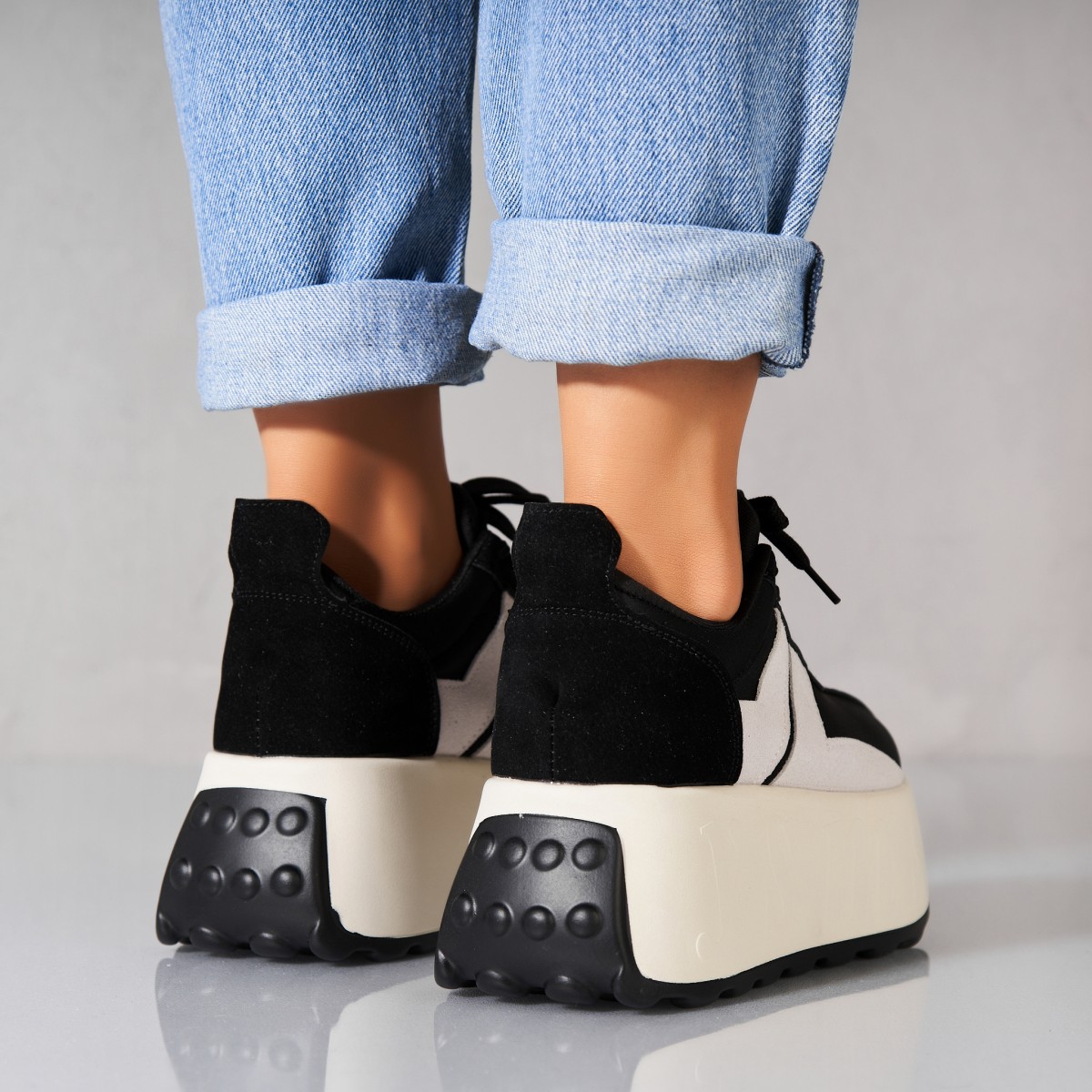 Poze Adidași damă Piele Ecologica Intoarsa Negru Eyas