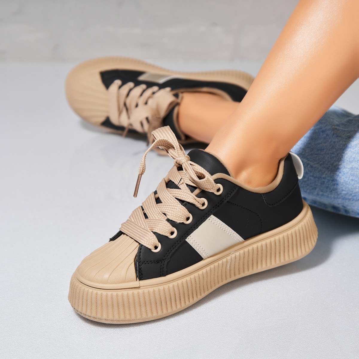 Poze Adidași damă Piele Ecologica Maro Lainy