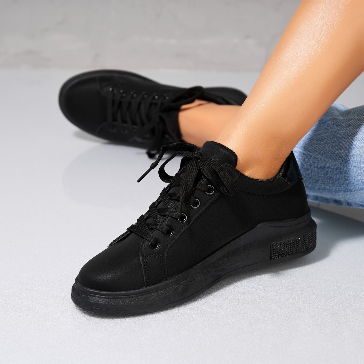 Poze Adidași damă Piele Ecologica Negru Aleha