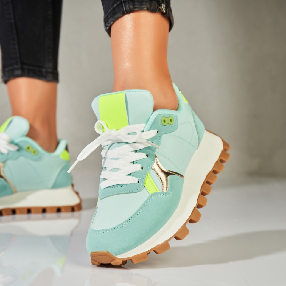 Poze Adidași damă Verzi din Piele Ecologica Anori