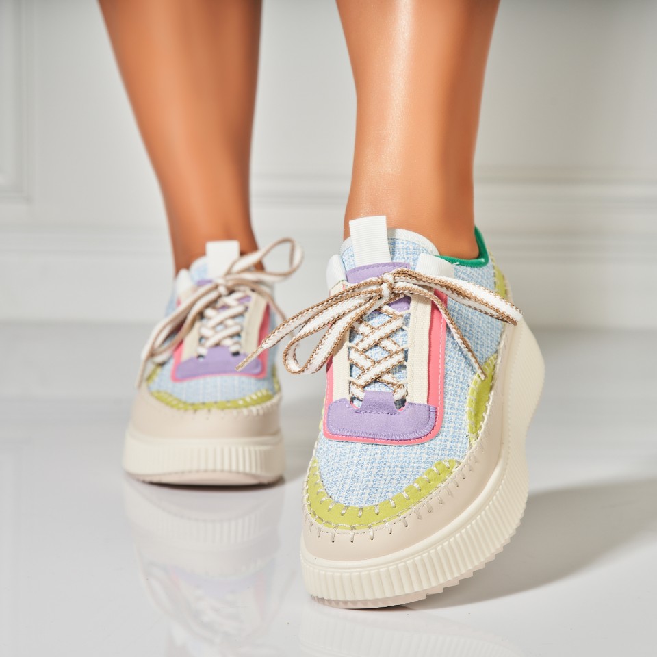 Poze Adidasi Dama Verzi din Textil Elden