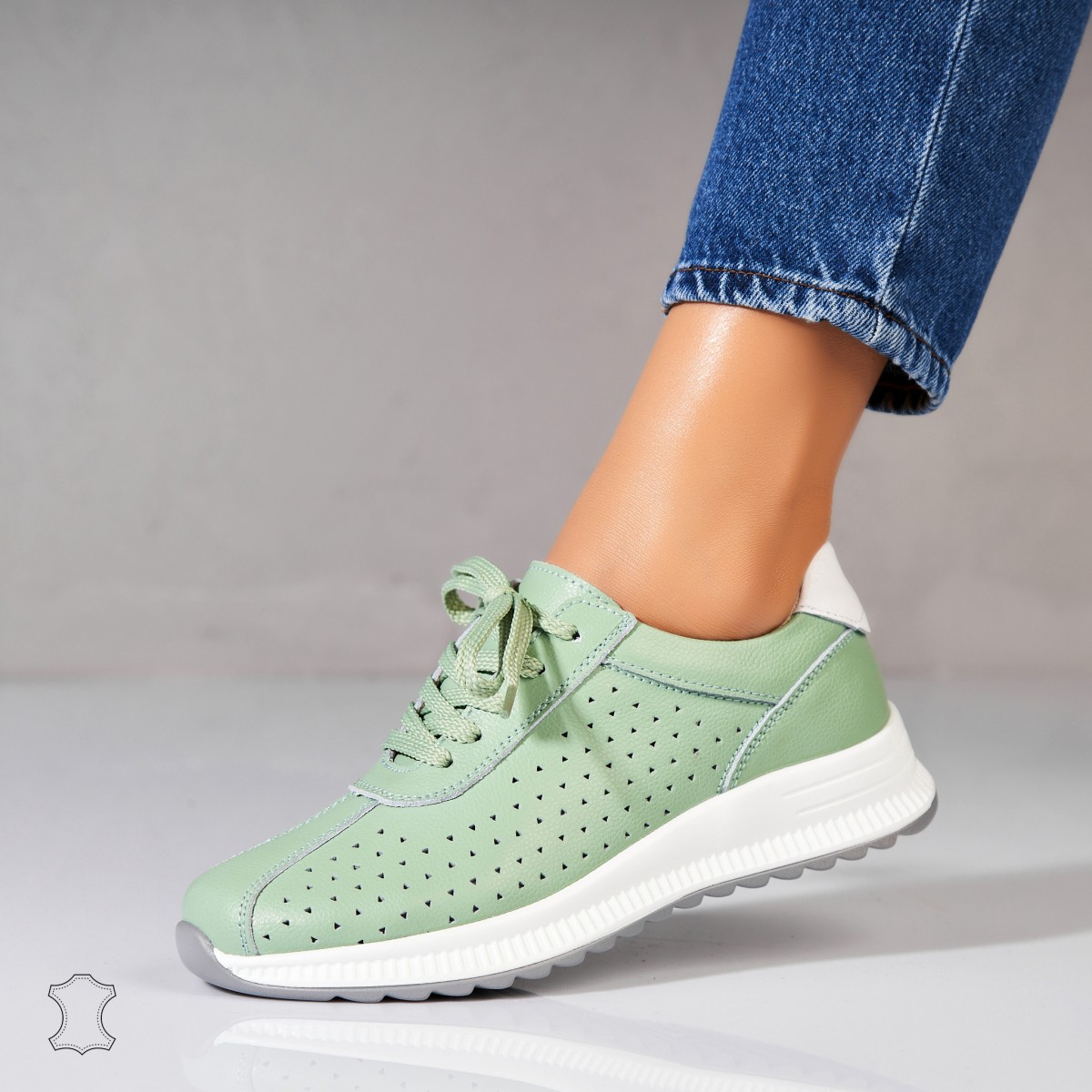 Poze Adidasi Piele Naturala Verzi Maryjane