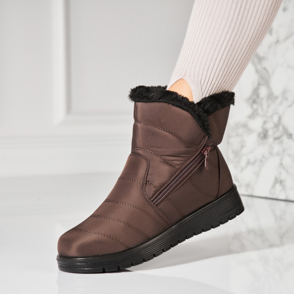 Poze Cizme Dama Imblanite Maro din Fas Aaverie