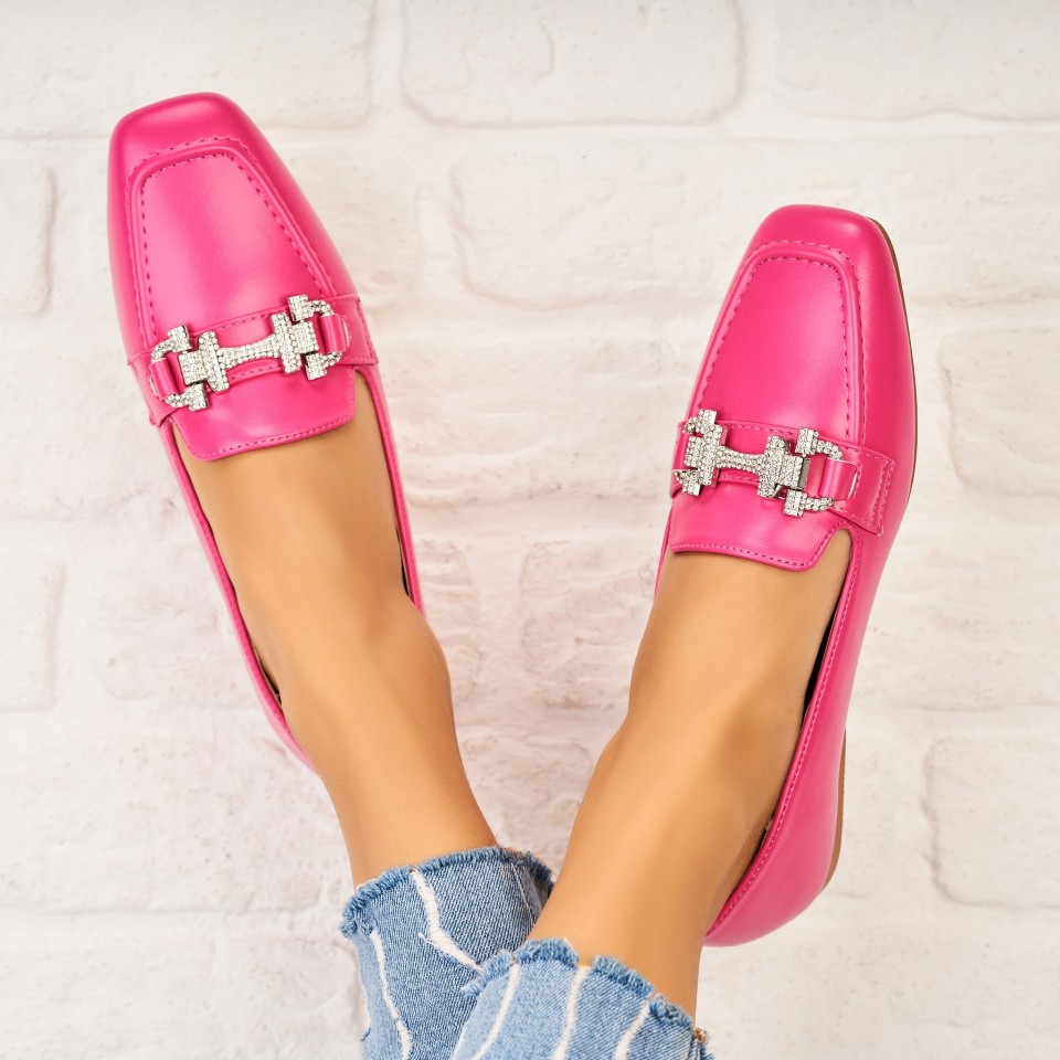 Poze Pantofi dama casual Fucsia din Piele Ecologica Creely
