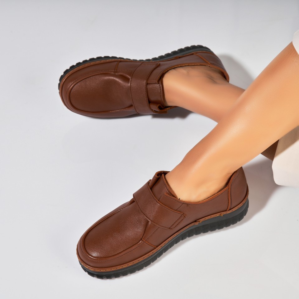Poze Pantofi dama casual Maro din Piele Ecologica Henlie