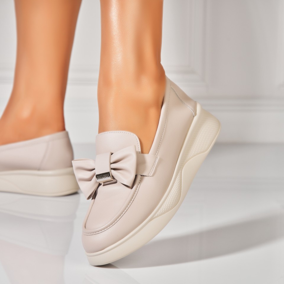 Poze Pantofi dama casual Roz din Piele Ecologica Nikita