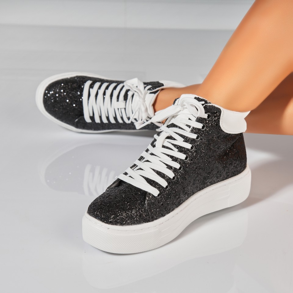 Poze Sneakersi dama Textil Albi Kasiya