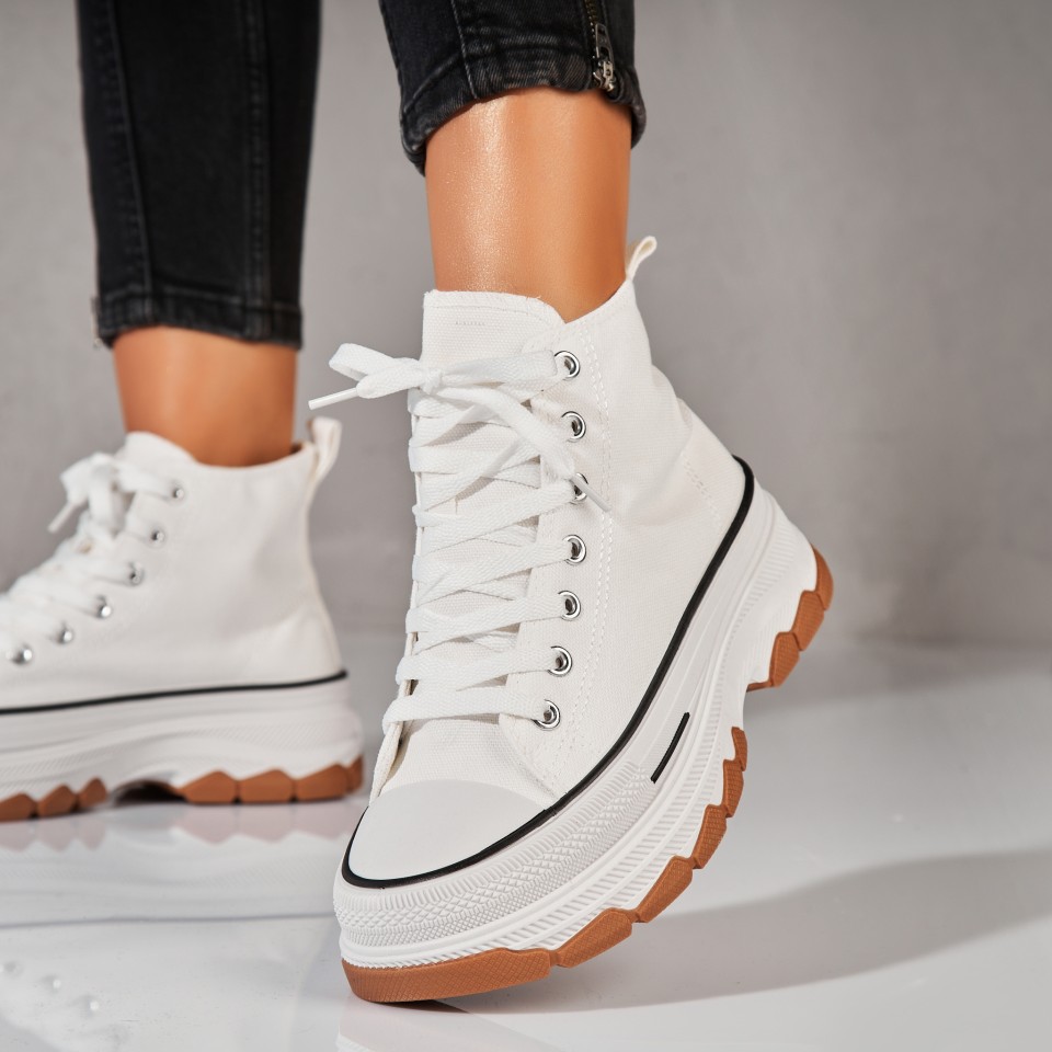 Poze Sneakersi dama Textil Albi Tessi