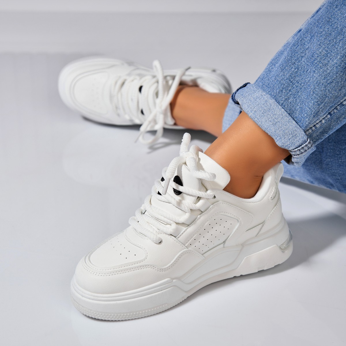 Poze Adidași damă Piele Ecologica Alb Anyra