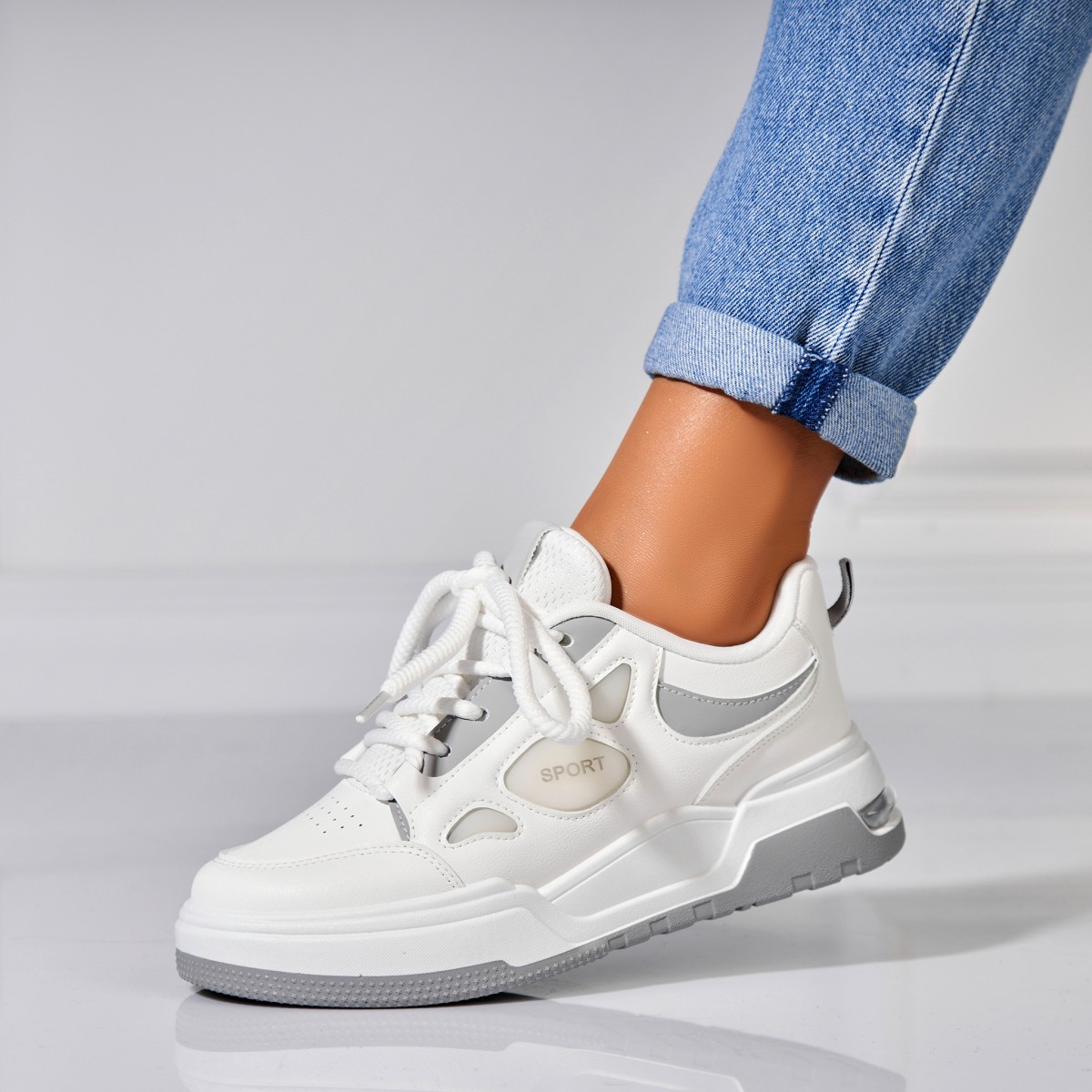 Poze Adidași damă Piele Ecologica Alb Avaia