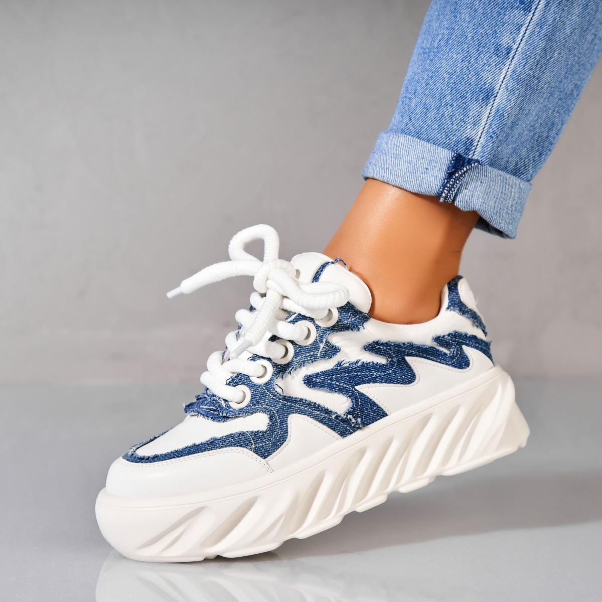 Poze Adidași damă Piele Ecologica Albastru Deyvi