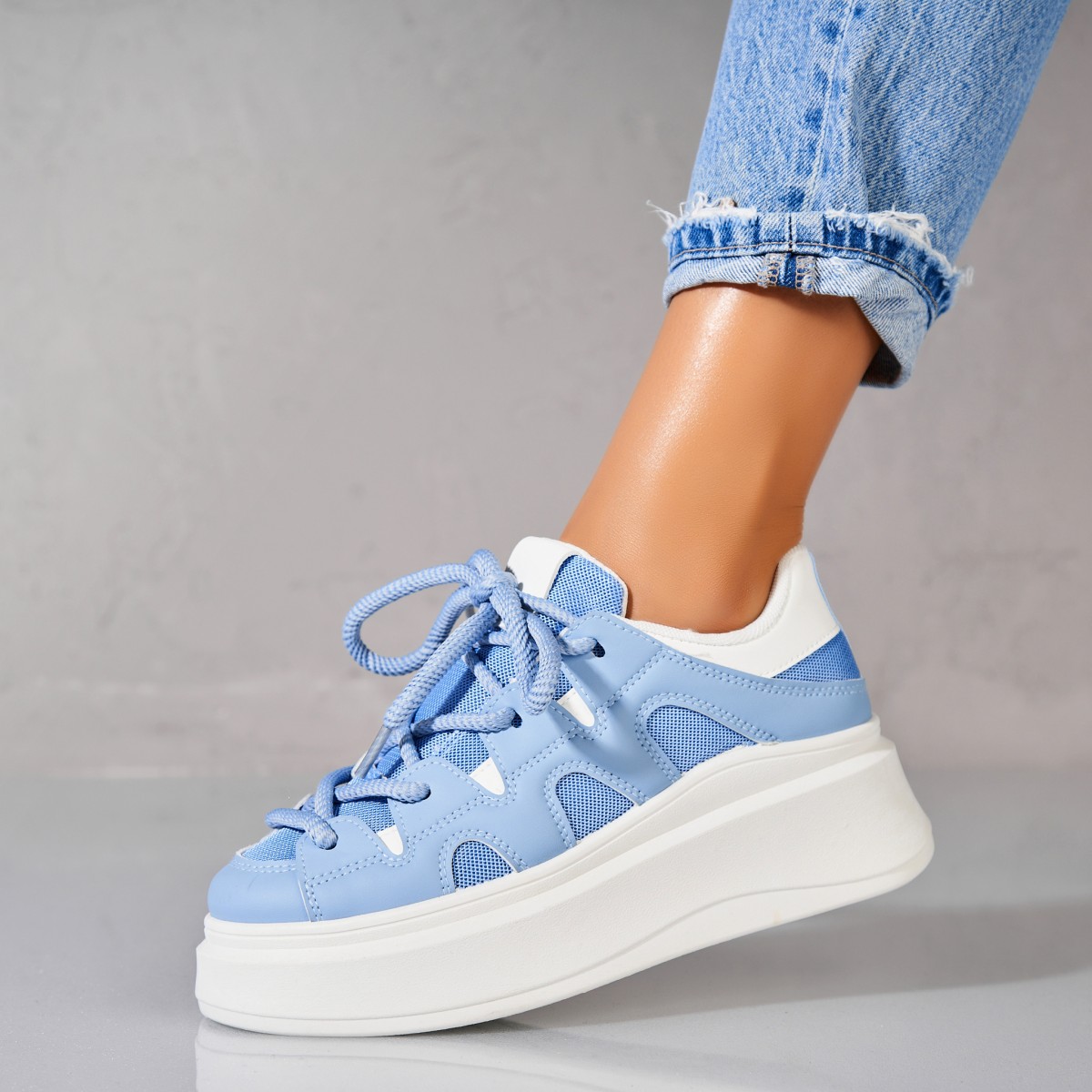 Poze Adidași damă Piele Ecologica Albastru Nylie