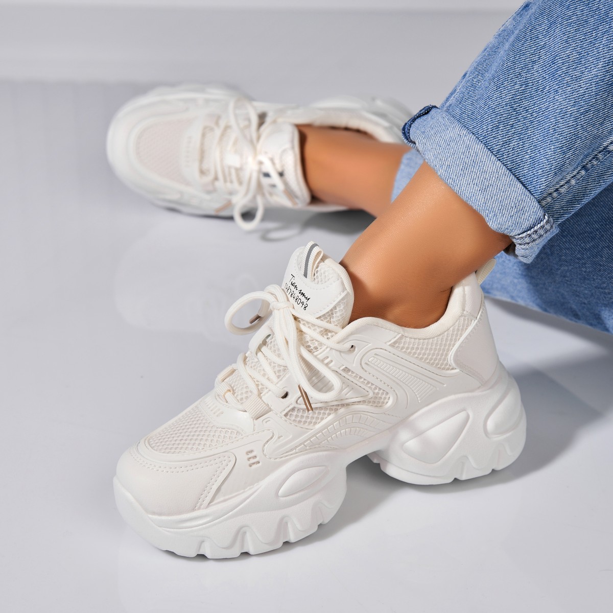 Poze Adidași damă Piele Ecologica Bej Kaziya