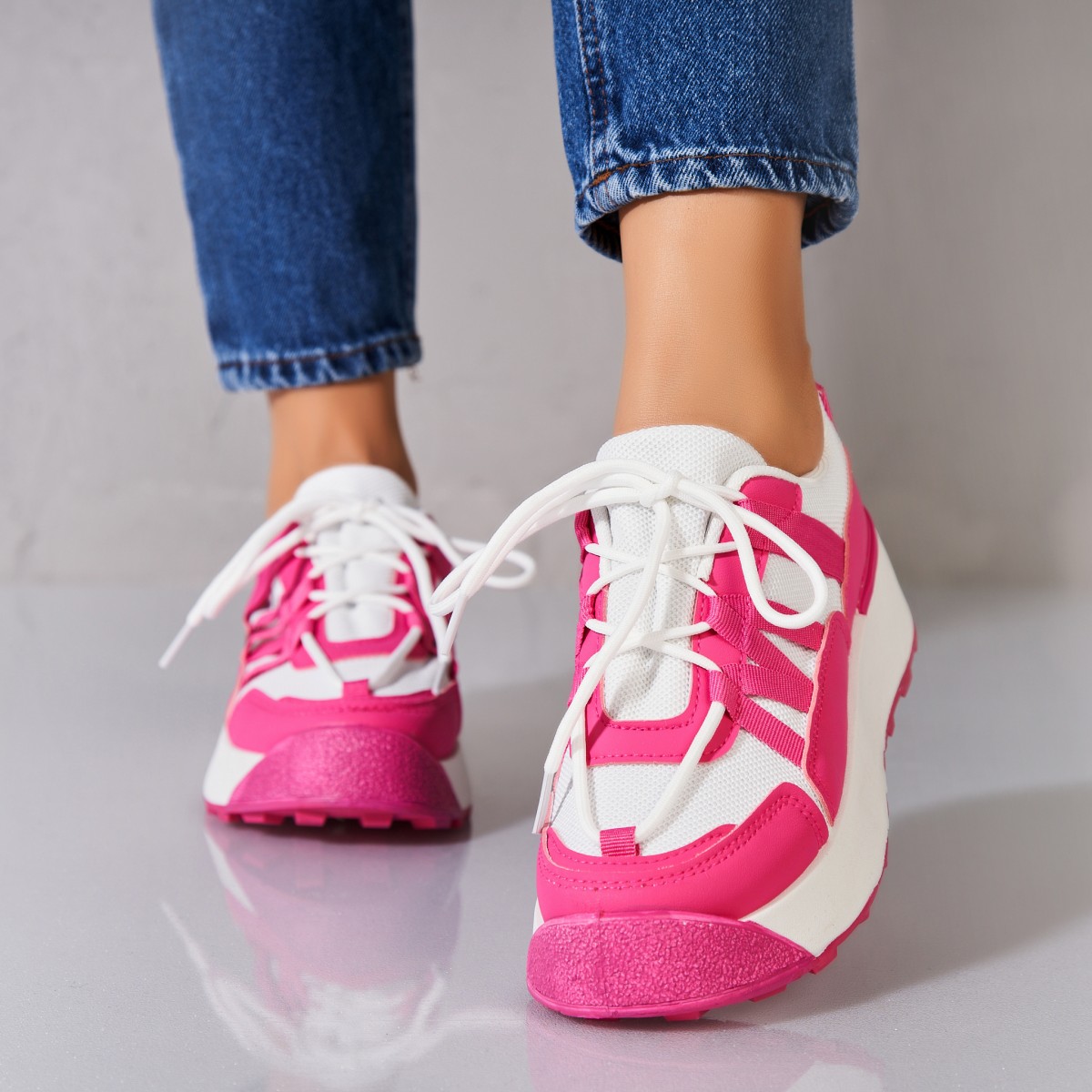 Poze Adidași damă Piele Ecologica Fucsia Markia