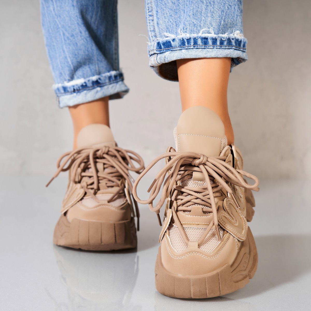 Poze Adidași damă Piele Ecologica Gri Dylin