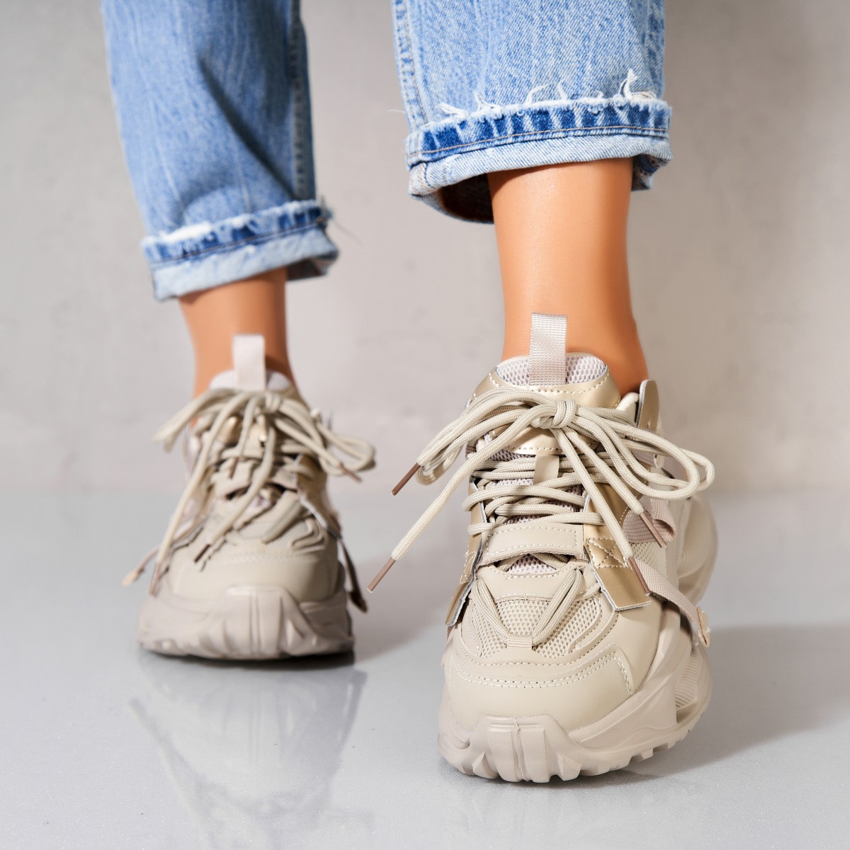 Poze Adidași damă Piele Ecologica Gri Myna