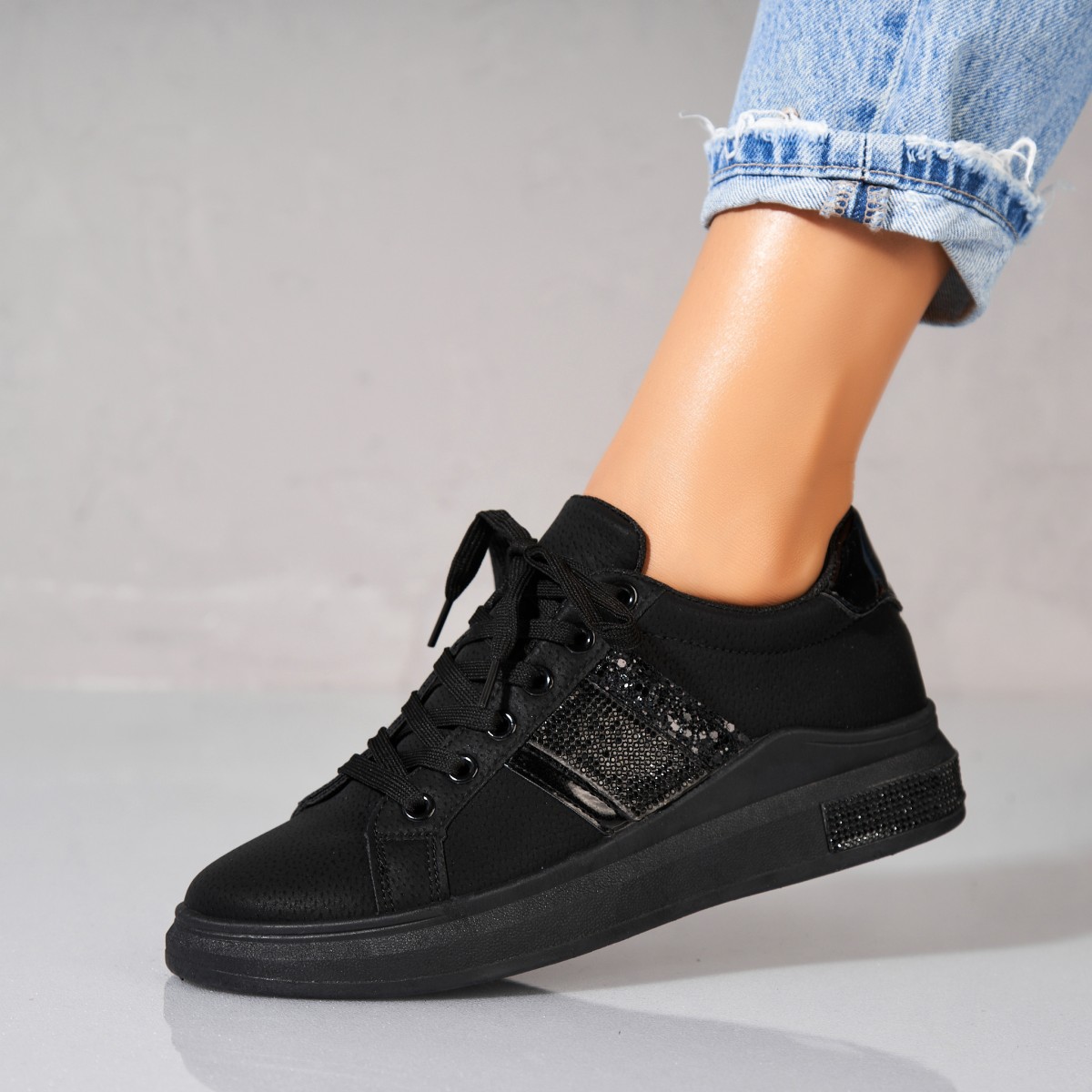 Poze Adidași damă Piele Ecologica Negru Aleha