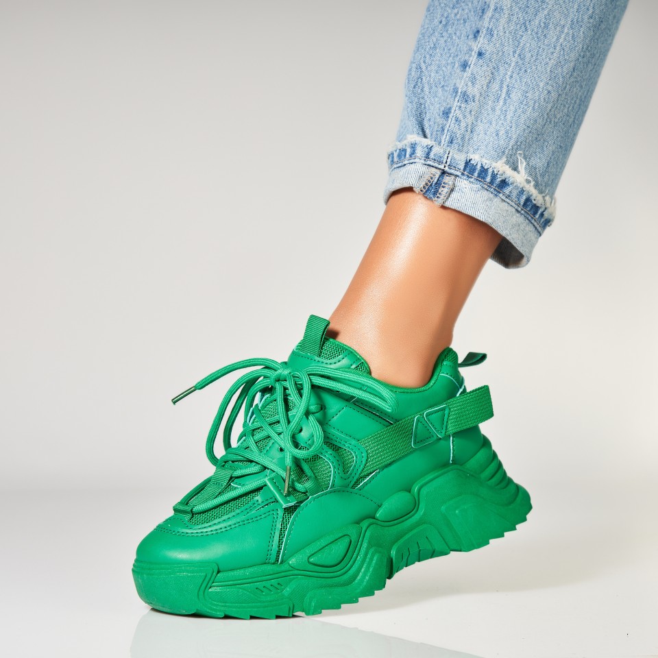 Adidasi Dama Verzi din Piele Ecologica Tonya Adidasi Dama Verzi din Piele Ecologica Tonya