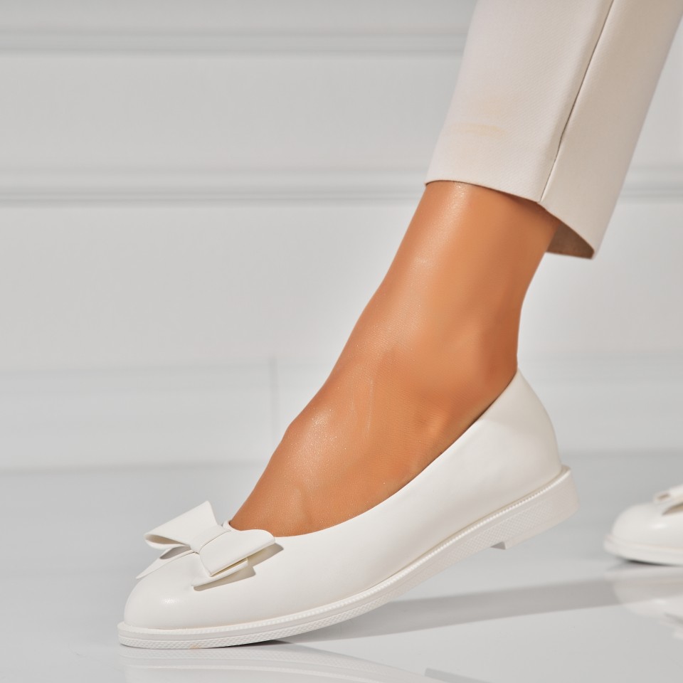 Poze Balerini dama Piele Ecologica Alb Rydia