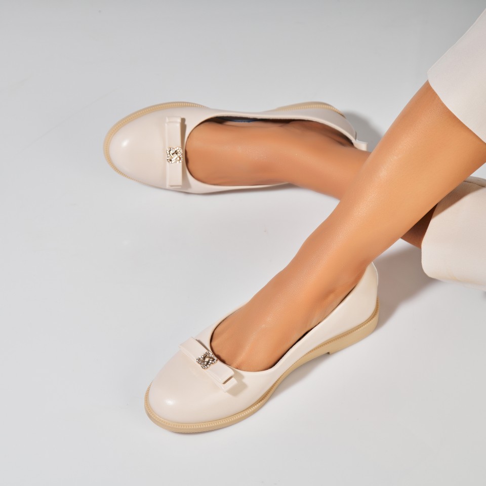 Poze Balerini dama Piele Ecologica Bej Markie