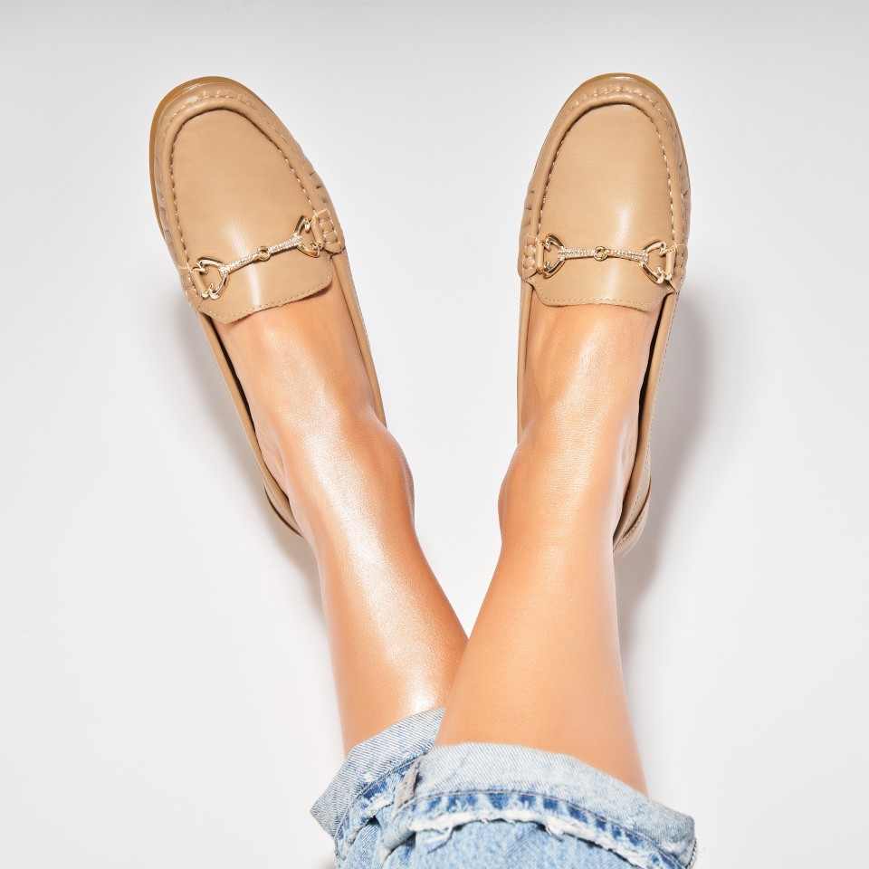 Poze Pantofi dama casual Kaki din Piele Ecologica Aanya