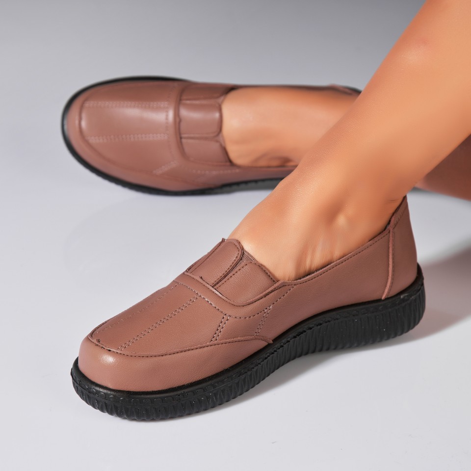 Poze Pantofi dama casual Kaki din Piele Ecologica Alyna