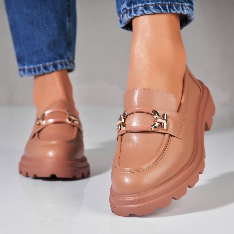 Poze Pantofi dama casual Kaki din Piele Ecologica Isley