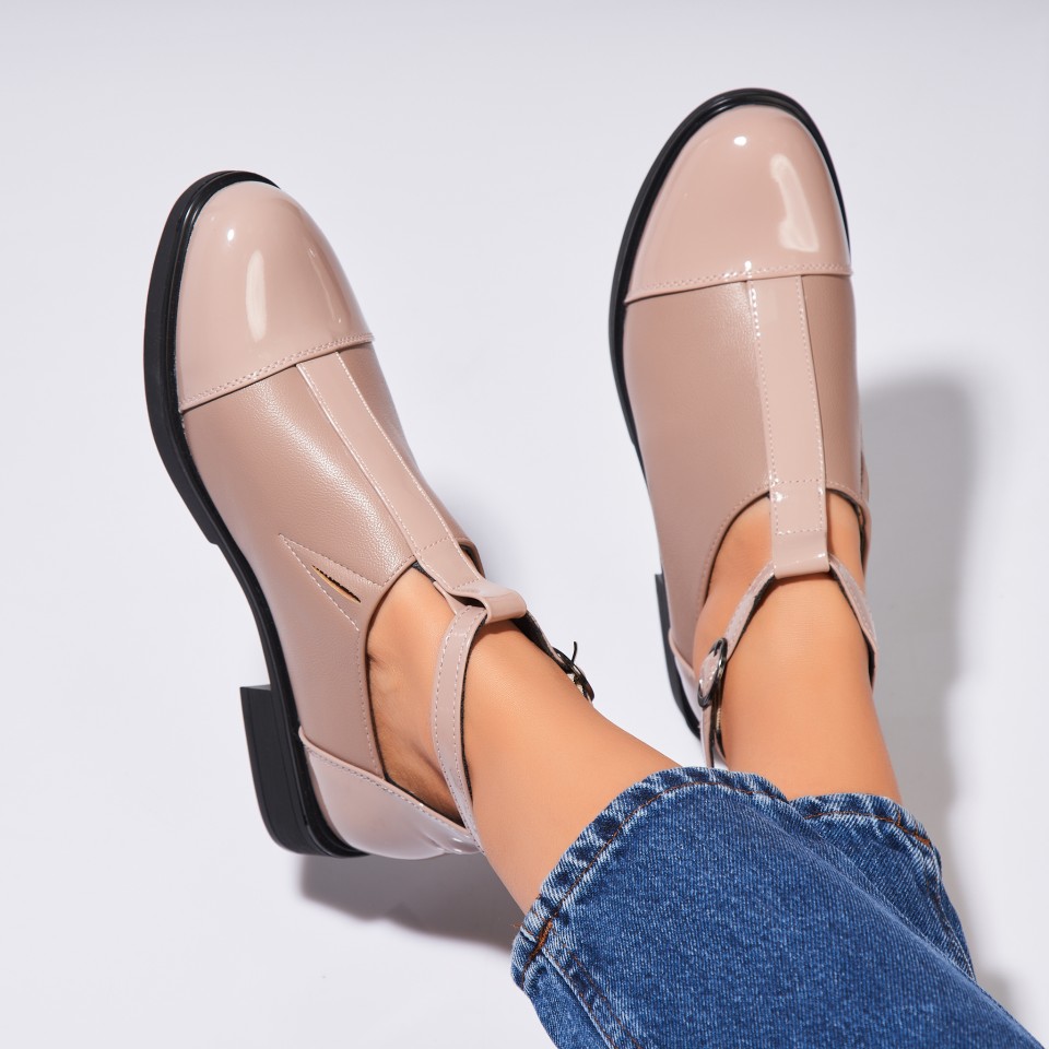 Poze Pantofi dama casual Kaki din Piele Ecologica Kanari