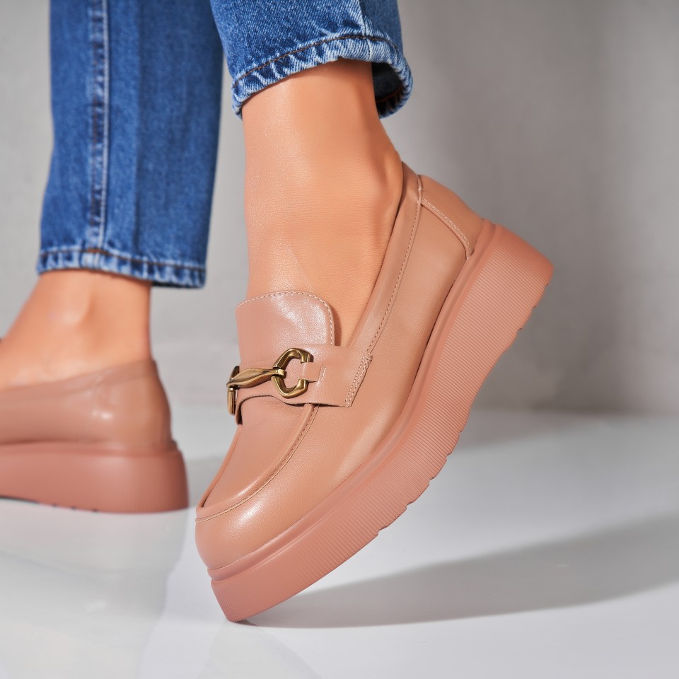 Poze Pantofi dama casual Kaki din Piele Ecologica Kiyah