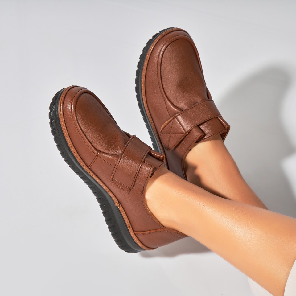 Poze Pantofi dama casual Maro din Piele Ecologica Henlie