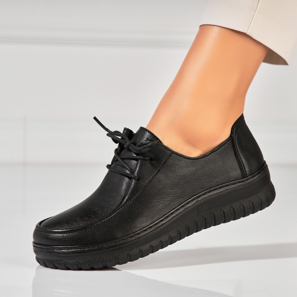 Poze Pantofi dama casual Negri din Piele Ecologica Ayari