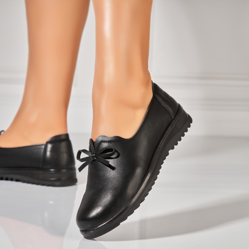 Poze Pantofi dama casual Negri din Piele Ecologica Cecily