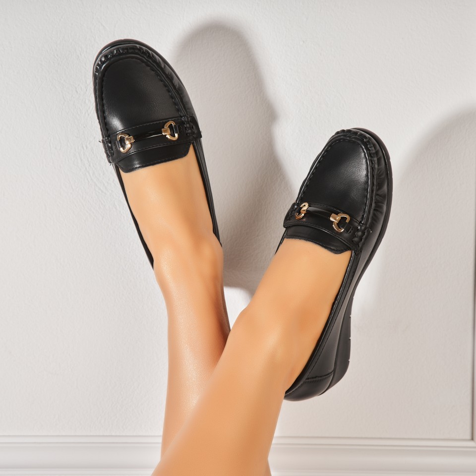 Poze Pantofi dama casual Negri din Piele Ecologica Taylia