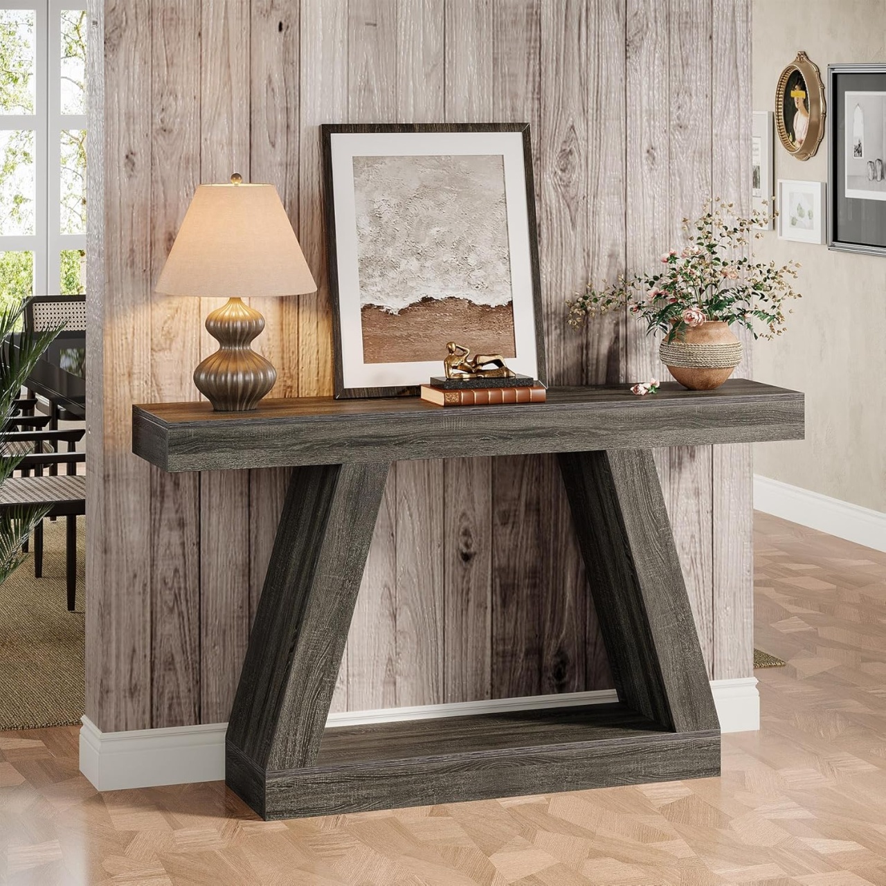 MAM5 - Masa Consola 140 cm masuta hol living dining dormitor - Maro / Gri