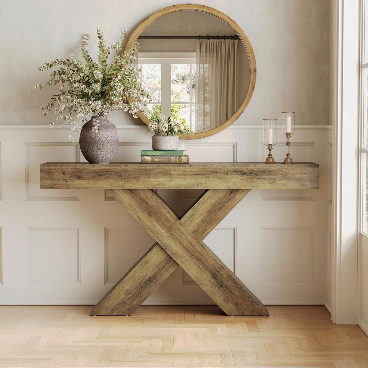 MAM7 - Masa Consola 140 cm masuta hol living dining dormitor - Maro