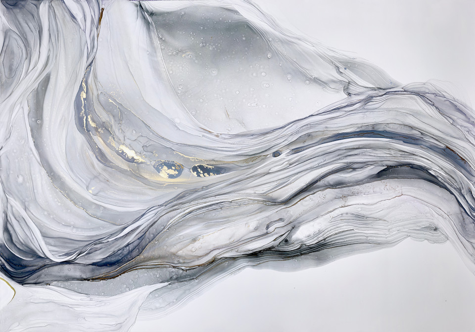 Fototapet Abstract Grey Marble (Selecteaza Dimensiuni(L x H) (cm): 300x200, Selecteaza Material: Wall Deco Mat) image2