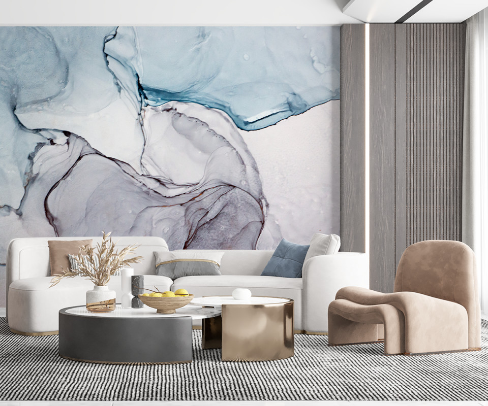 Fototapet Colorful Abstract Marble (Selecteaza Dimensiuni(L x H) (cm): 400×250, Selecteaza Material: Wall Deco Premium) walldeco.ro imagine 2022
