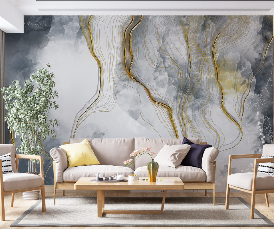 Fototapet Gray Marble (Selecteaza Dimensiuni(L x H) (cm): 250×160, Selecteaza Material: Wall Deco Premium) walldeco.ro imagine 2022