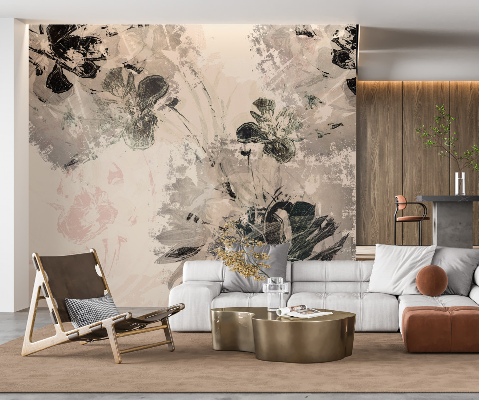 Fototapet Floral Art (Selecteaza Dimensiuni(L x H) (cm): 250×160, Selecteaza Material: Wall Deco Premium) walldeco.ro imagine 2022