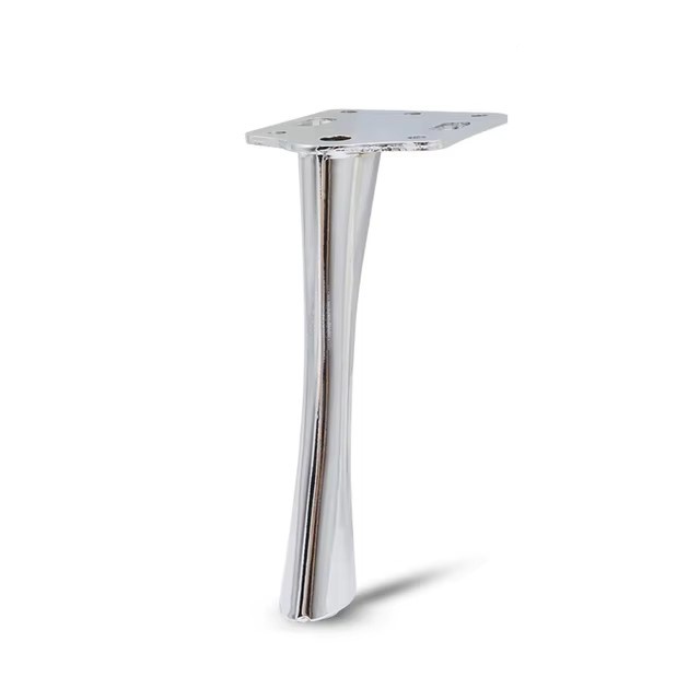 Picior pentru mobilier si canapele, model Bendis, H=150 | 190 mm, finisaj crom lucios