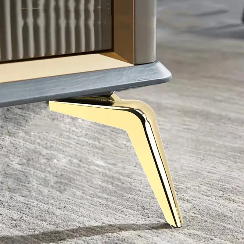Picior pentru mobilier si canapele, model EPONA, H=165 mm, finisaj auriu lucios