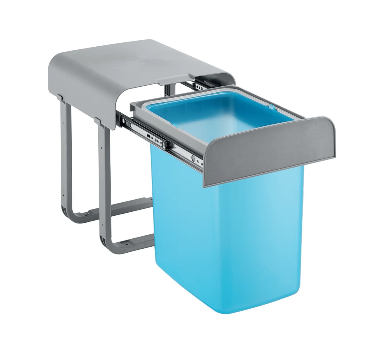 Cos gunoi incorporabil in mobilier, model SOLITO, 1 cuva x 16 L, finisaj gri